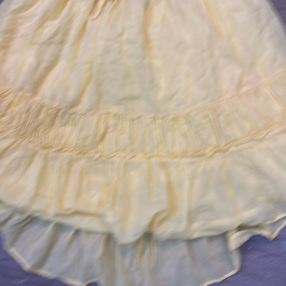 Free People Taking Sides Yellow Ruffled Mini Dress - Picture 5 of 16